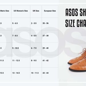ASOS Shoe Size Chart