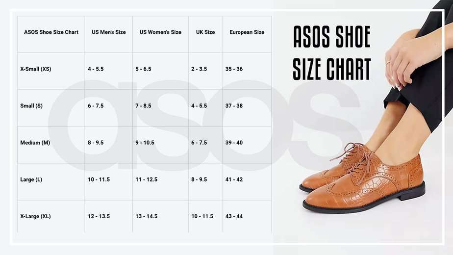 ASOS Shoe Size Chart