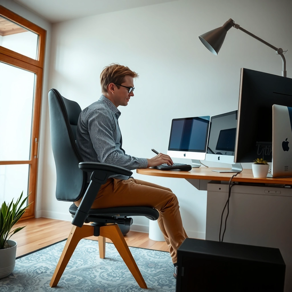 Chair and Desk Height - Ergonomic Home Office Setup