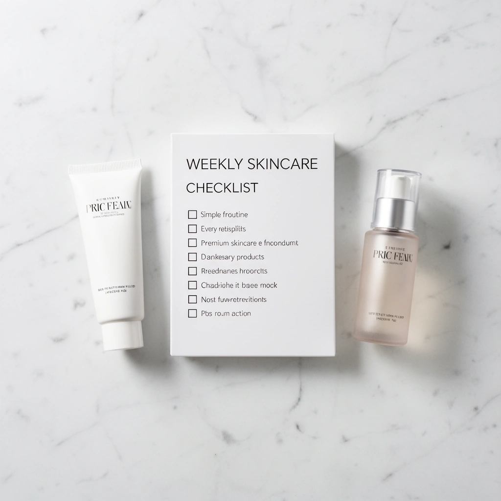 Cleansing & Reset - Weekly Skincare Checklist