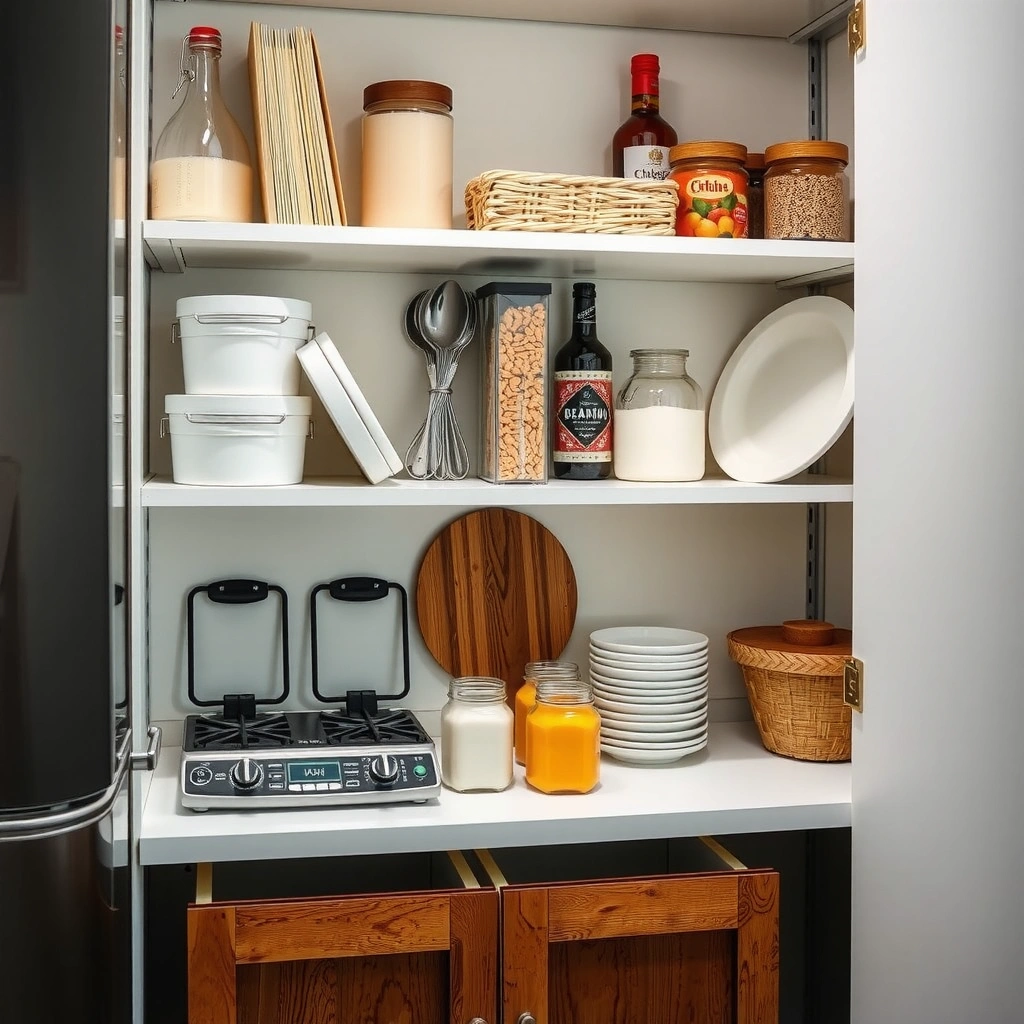 Decluttering - Pantry Shelf Organization