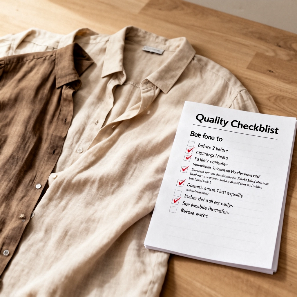 Fabric Quality Checklist - Clothing Quality Checklist
