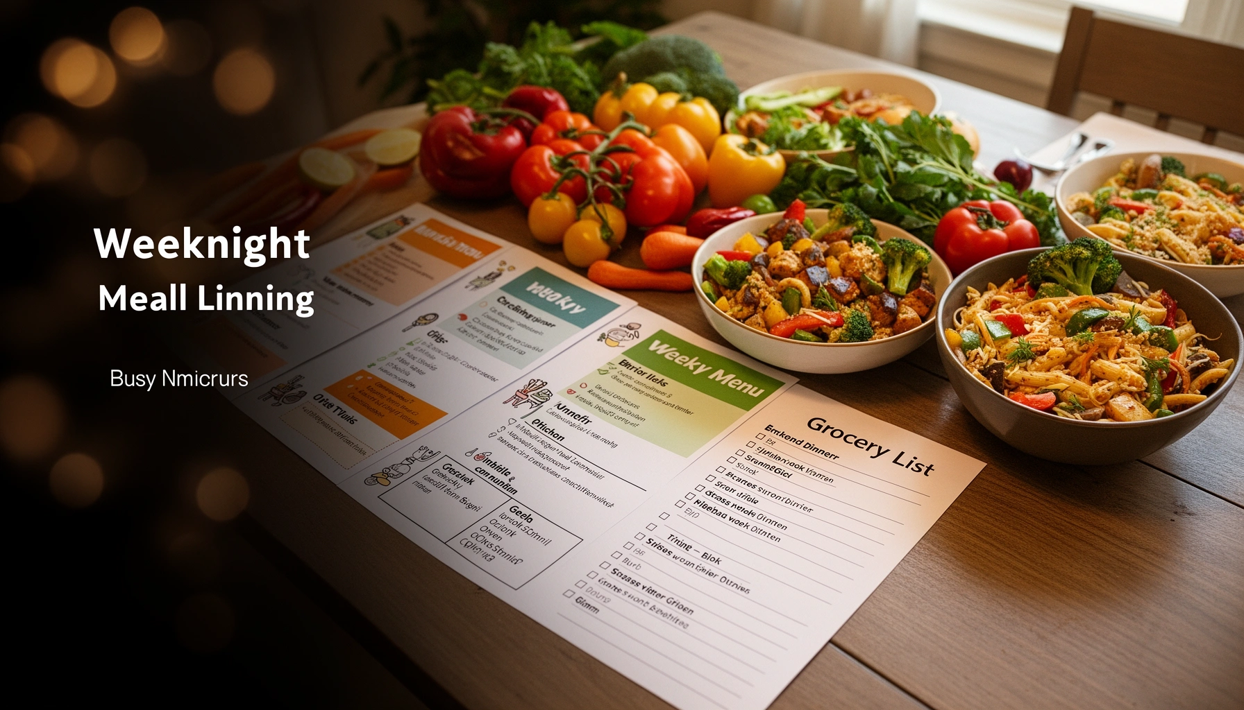Meal Planning for Busy Families: Quick, Stress-Free Weeknight Meals