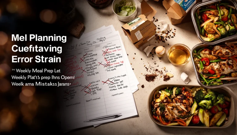 Meal Planning Mistakes: Common Errors That Derail Your Week