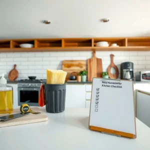 Kitchen Checklist for New Homeowners: Essential First-Week Setup