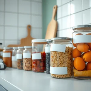 Labeling Kitchen Containers: Simple System for Easy Organization