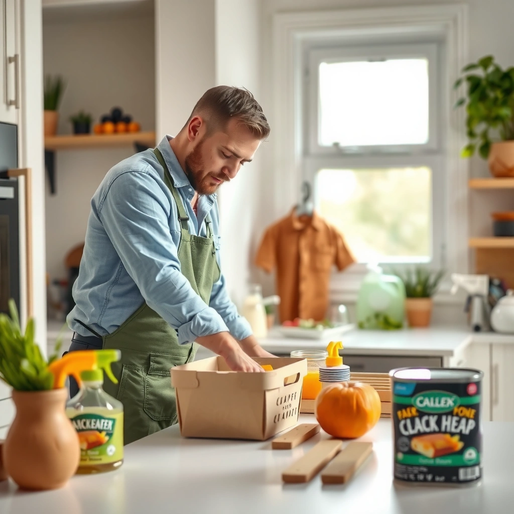 Gather Supplies - How to Deep Clean a Kitchen