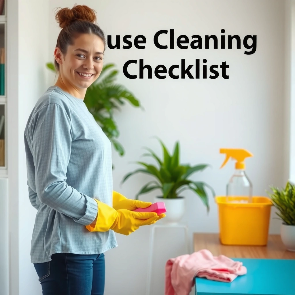 Kitchen Cleaning Checklist - Weekly House Cleaning Checklist