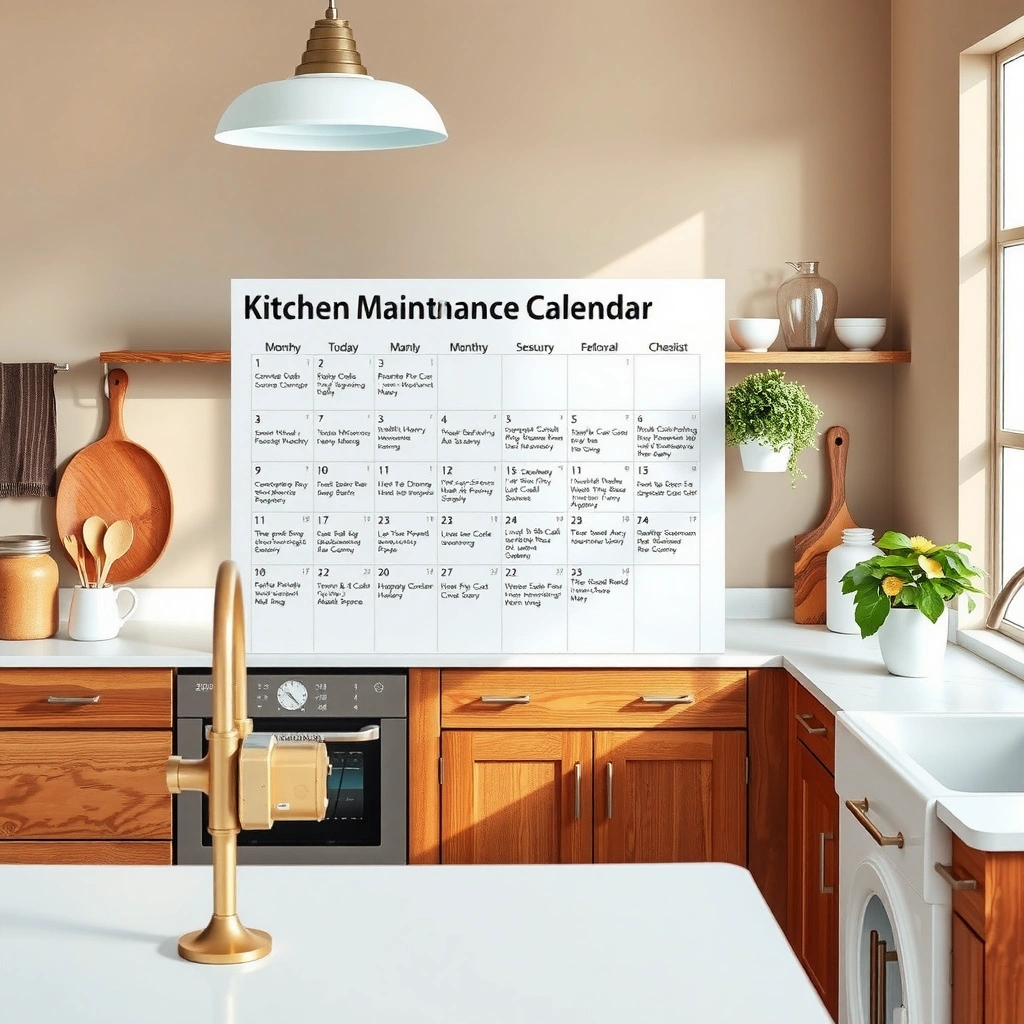 Kitchen Maintenance Calendar - Kitchen Maintenance Calendar