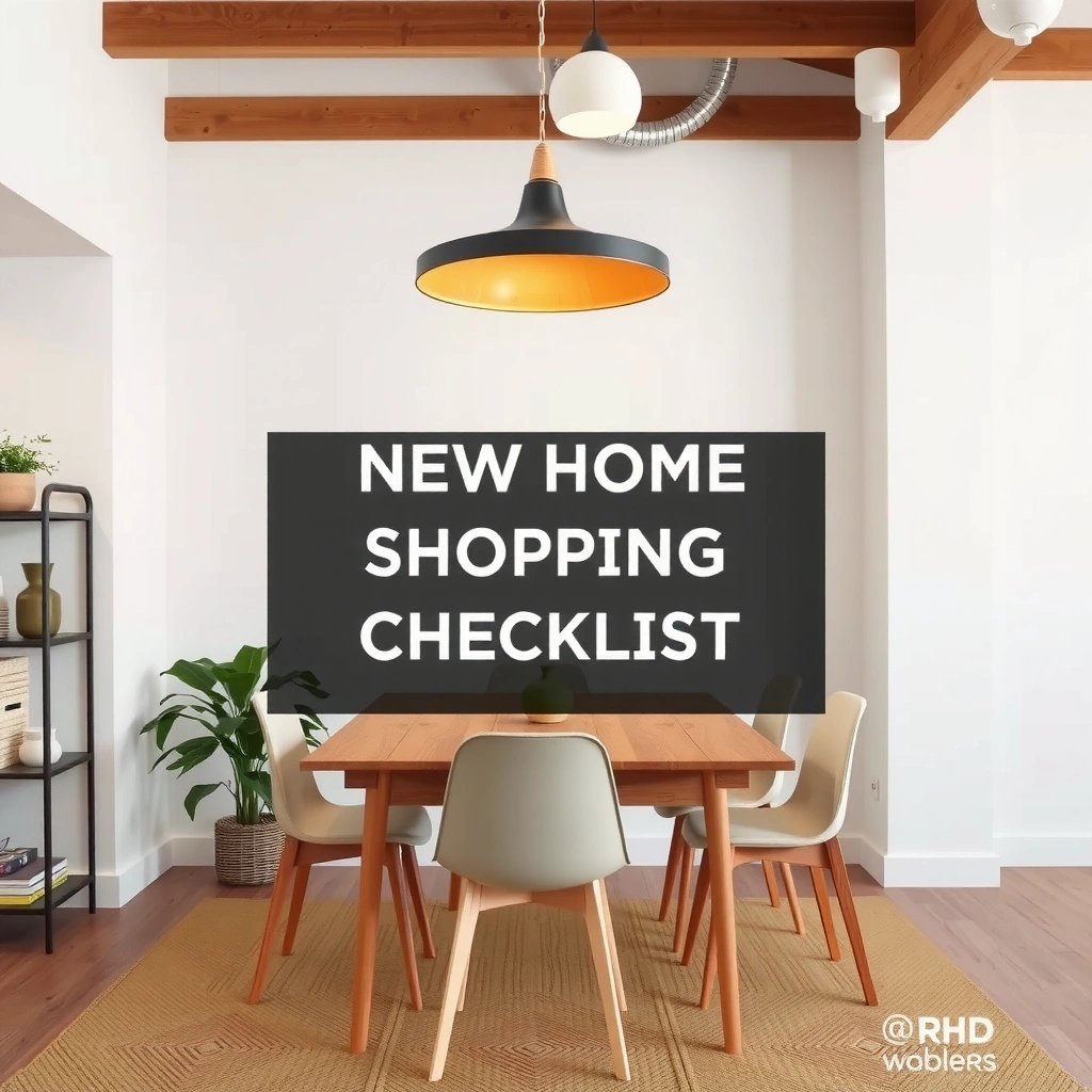 Pre-Move Purchases - New Home Shopping Checklist