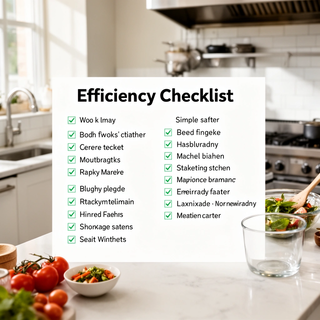 Prep Zone - Kitchen Efficiency Checklist