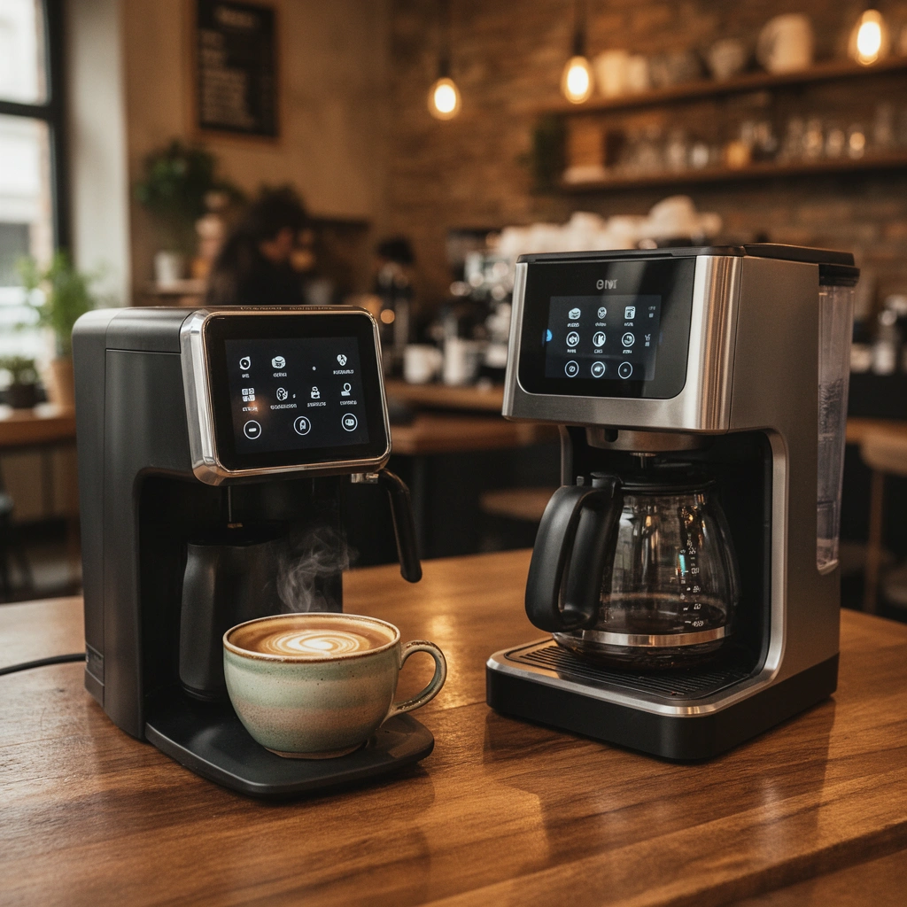 Smart Features - Smart Coffee Maker vs Traditional Coffee Maker