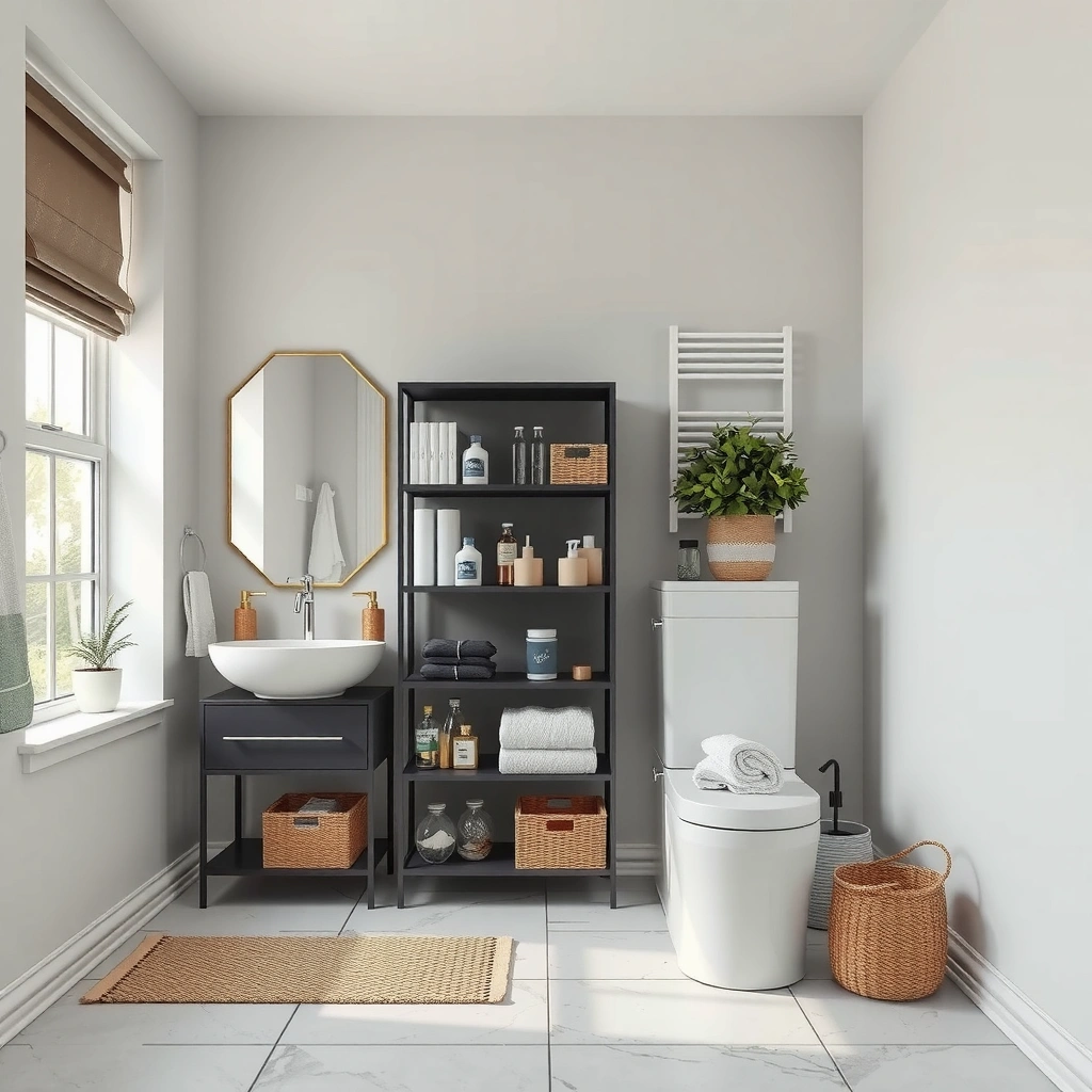 Vertical Space - Bathroom Storage Ideas