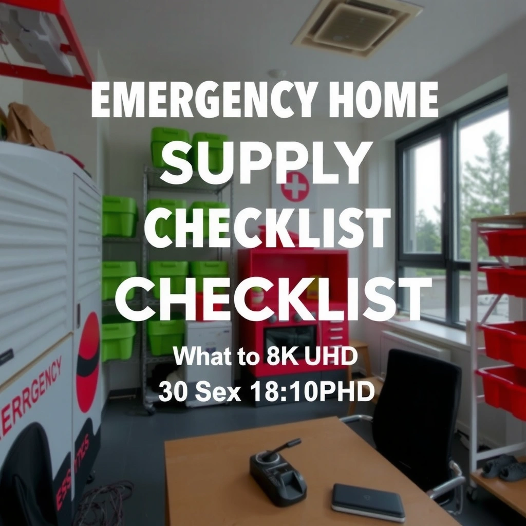 Water and Food Essentials - Emergency Home Supply Checklist