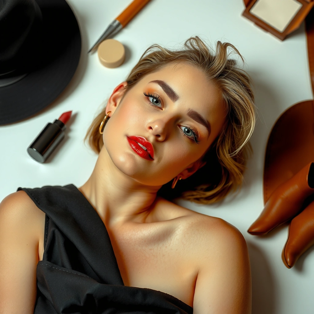 An array of beauty products including skincare, makeup essentials, and hair care basics for a complete beauty routine.