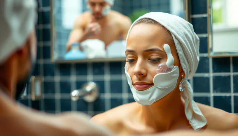 Woman applying body lotion to her face, exploring skincare tips and advice.
