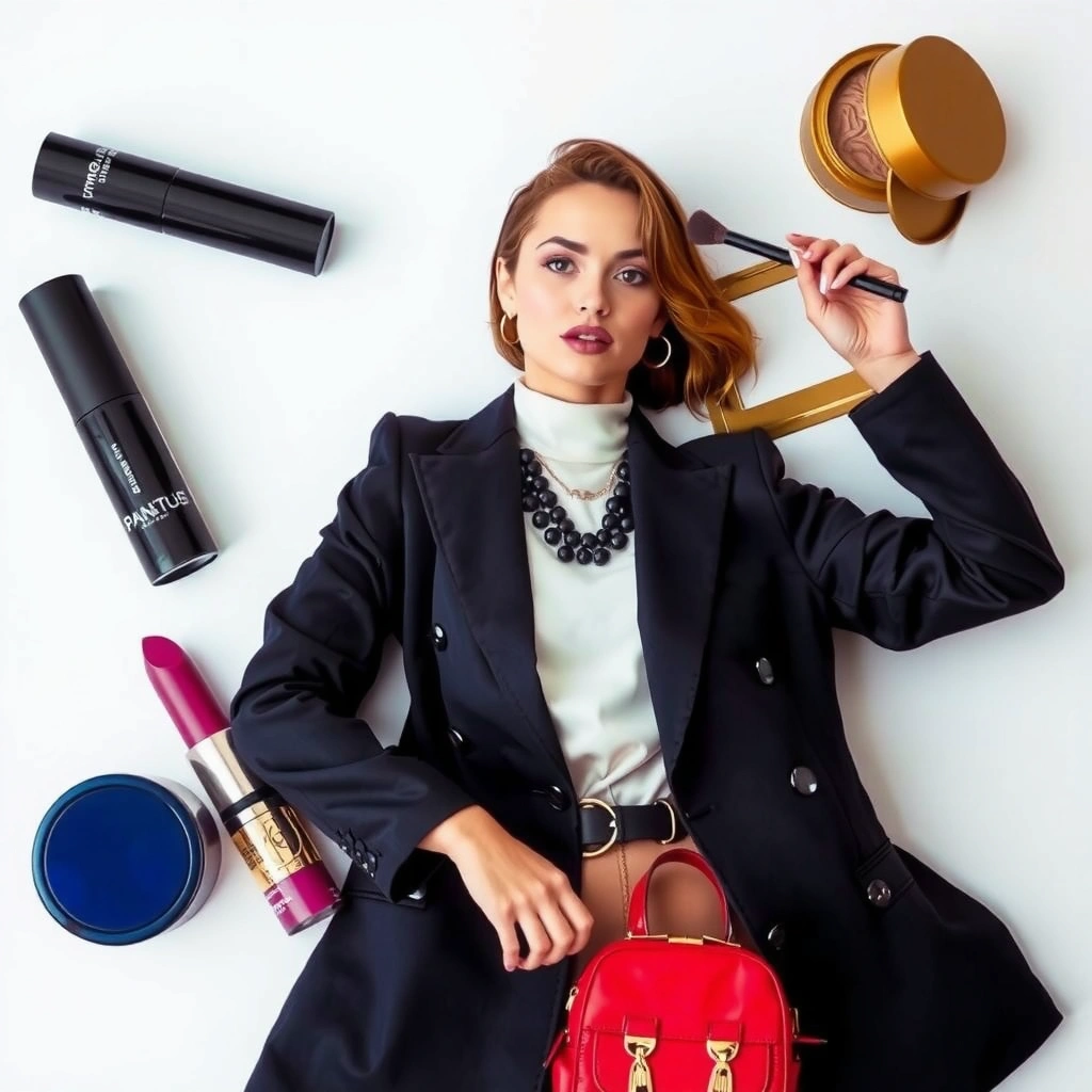 Template for building a personalized beauty routine from the fashion and beauty resource library
