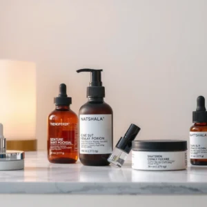 A variety of affordable beauty products for creating a budget-friendly beauty collection.