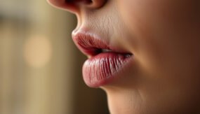 Image illustrating common causes and fixes for chapped lips in a blog article.