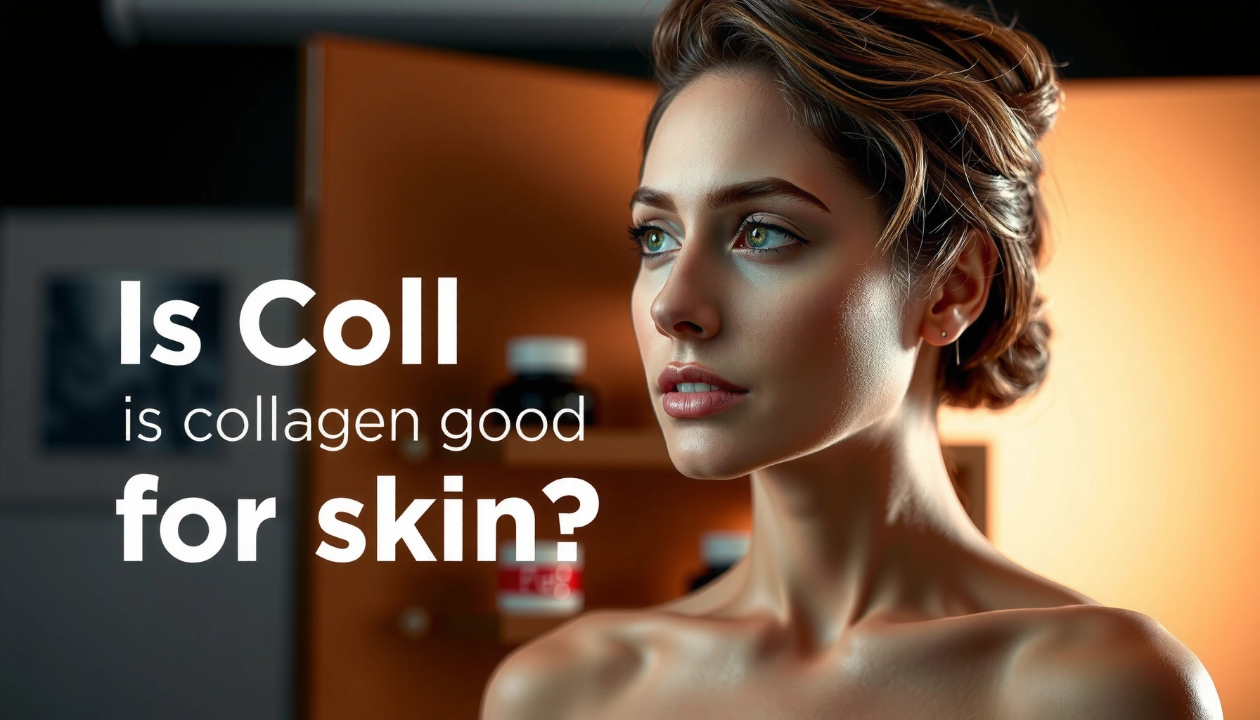 A close-up of healthy skin highlighting the benefits of collagen for skin health and appearance.