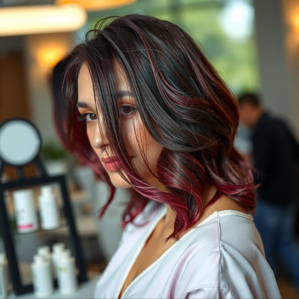 Image illustrating common causes that make hair dye fade faster, including sun exposure and washing frequency.