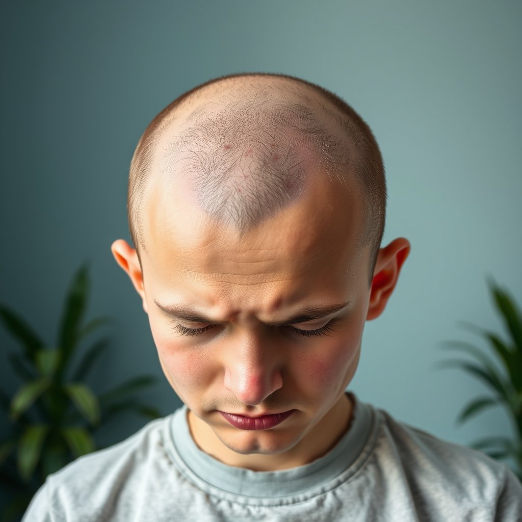 Illustration showing common causes of scalp itch and their identifying clues.