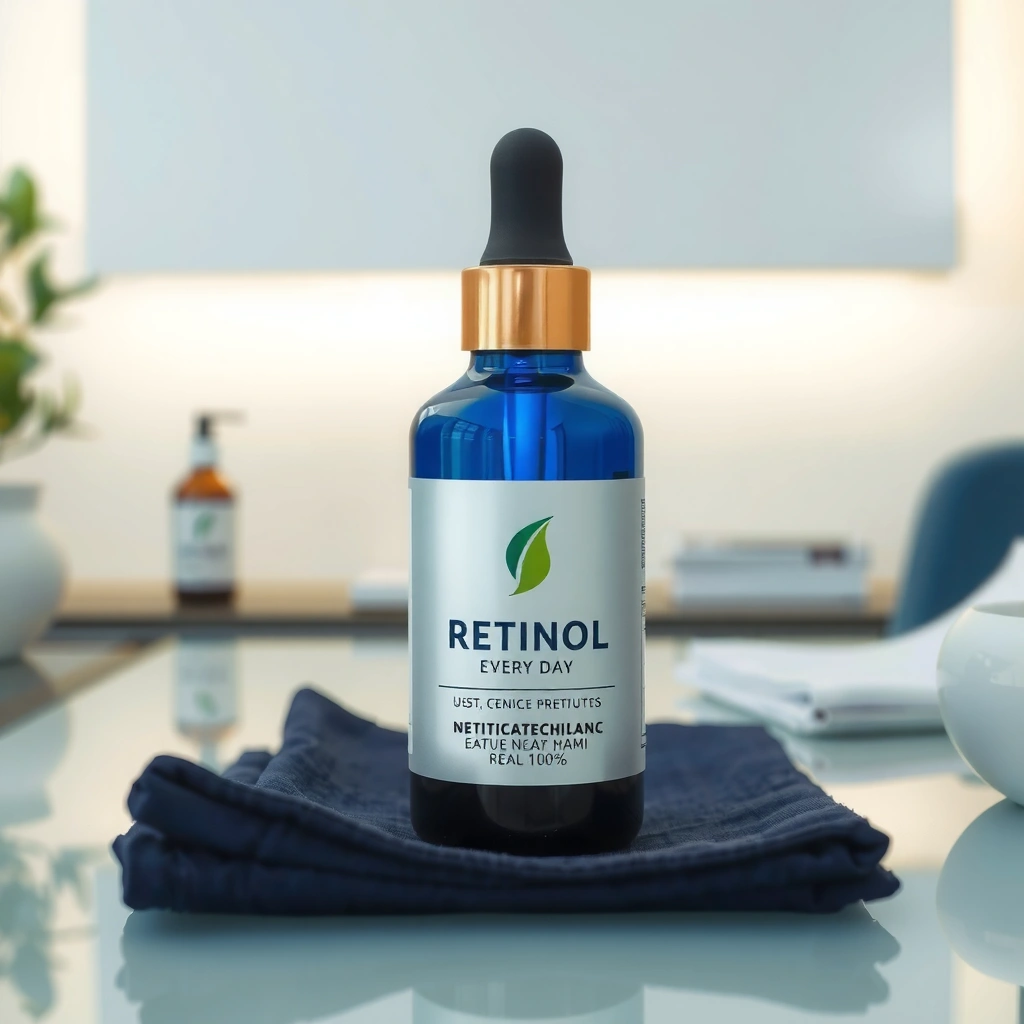 Illustration of a retinol build-up schedule for safe daily use.