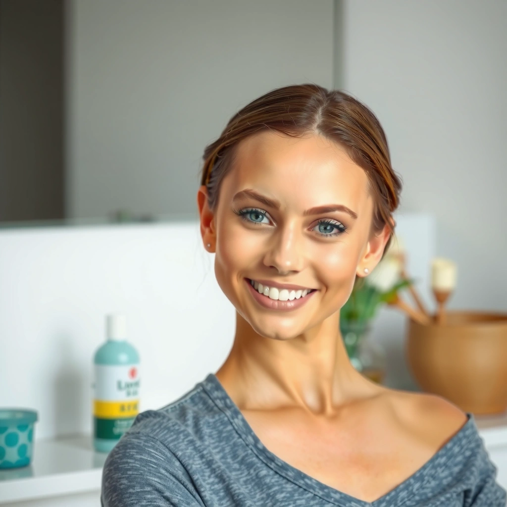A person applying moisturizer to their face as part of daily skincare routine for healthy skin
