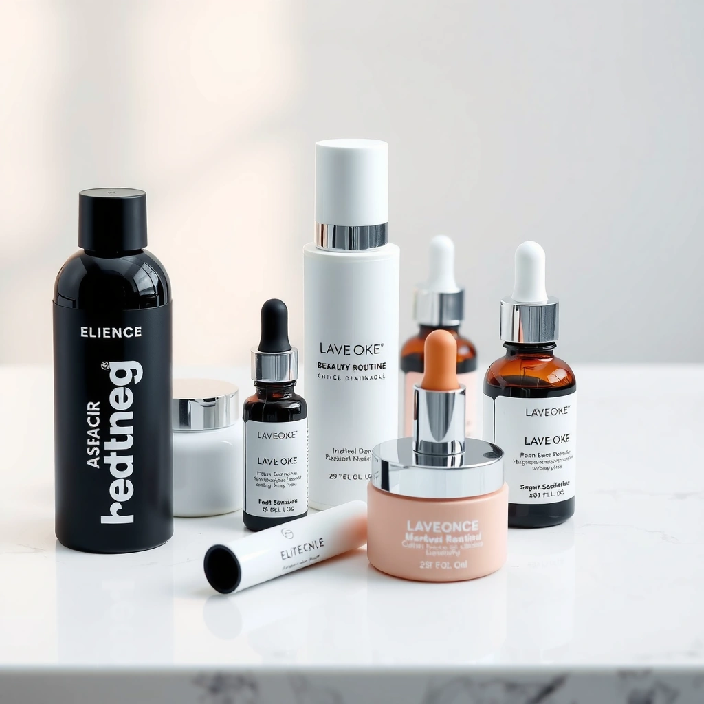 A visual guide to building a skincare routine with cleanser, moisturizer, and SPF.