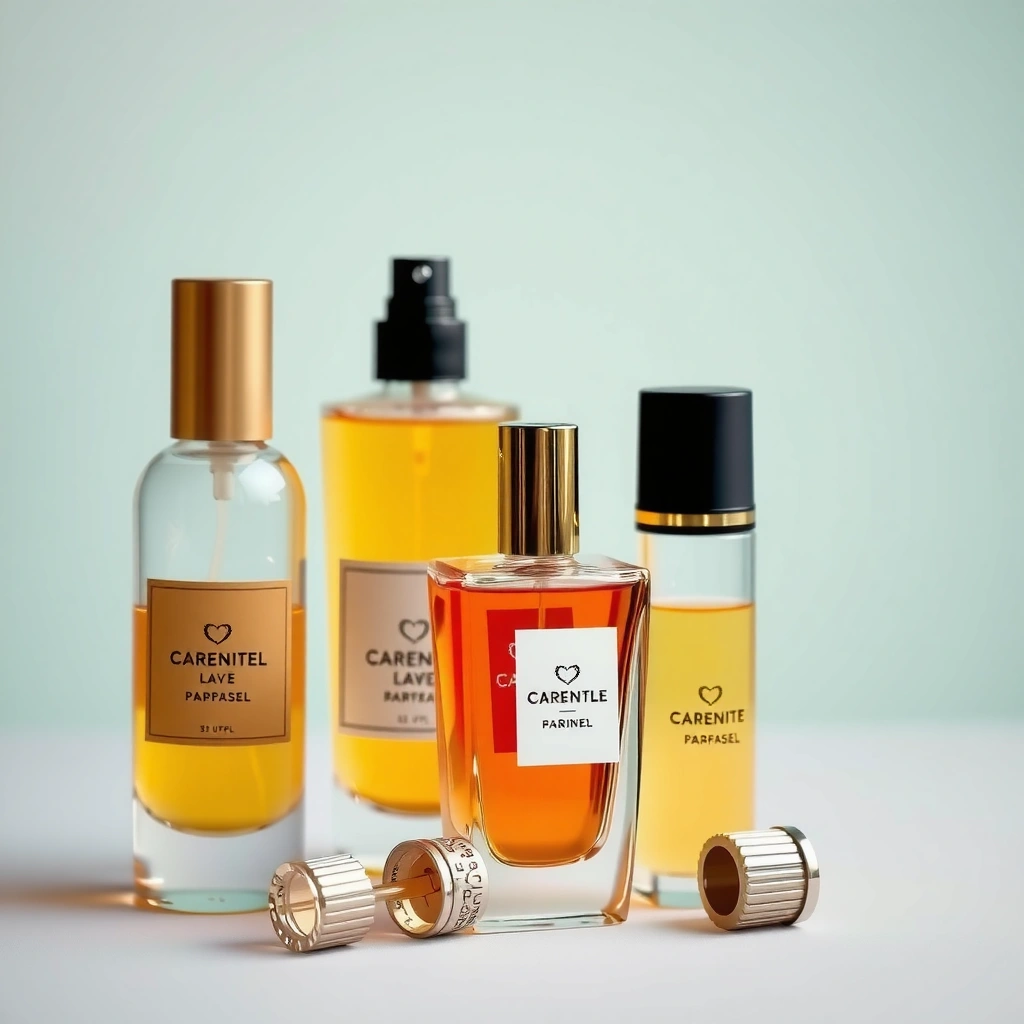 A close-up of a perfume bottle showcasing the texture and presentation for the feel test to identify fake perfumes.
