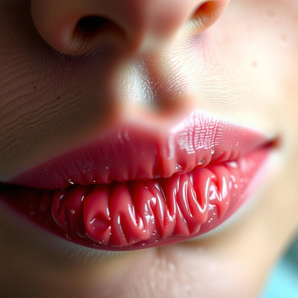 Image illustrating health and skin conditions that contribute to chapped lips.