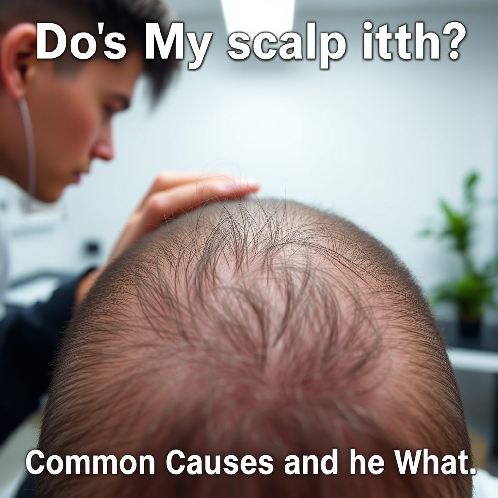A person applying natural remedies to soothe an itchy scalp at home.