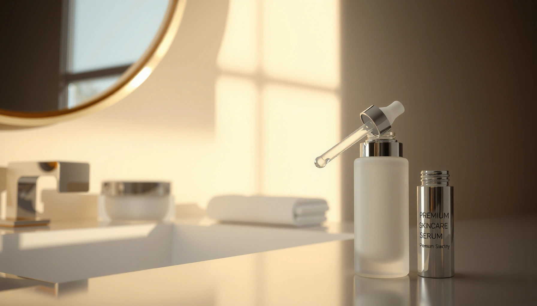 A comparison of expensive skincare products and their results on skin health and beauty.