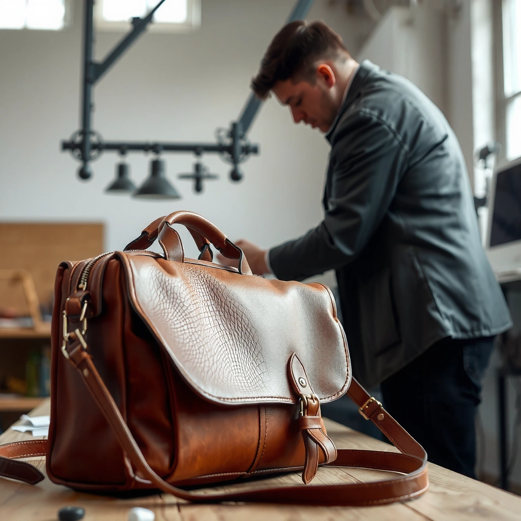 Best practices for preventing cracking in leather bags, showcasing maintenance tips and care techniques.