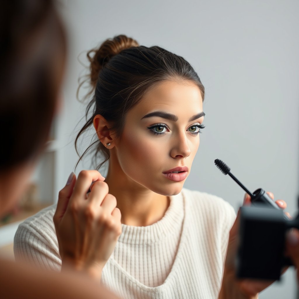 Image showing tips to prevent mascara from clumping for flawless lashes