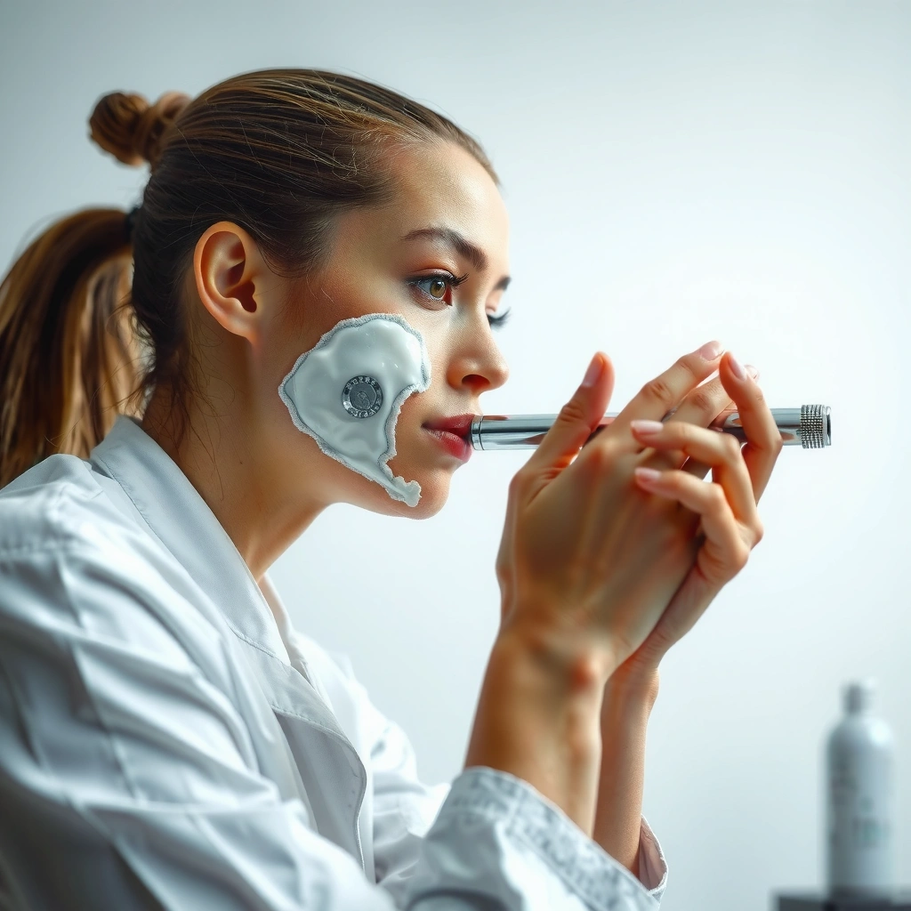 A step-by-step guide for patch testing body lotion before applying to the face.