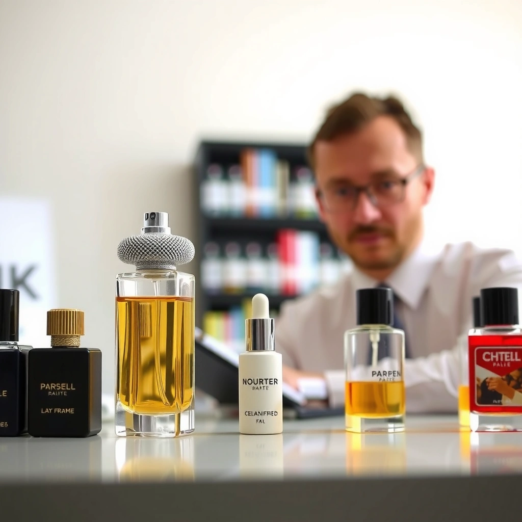 Visual guide for checking scent and performance of perfumes to identify fakes