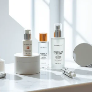 A woman contemplating the risks of sleeping with makeup on, highlighting skincare concerns.