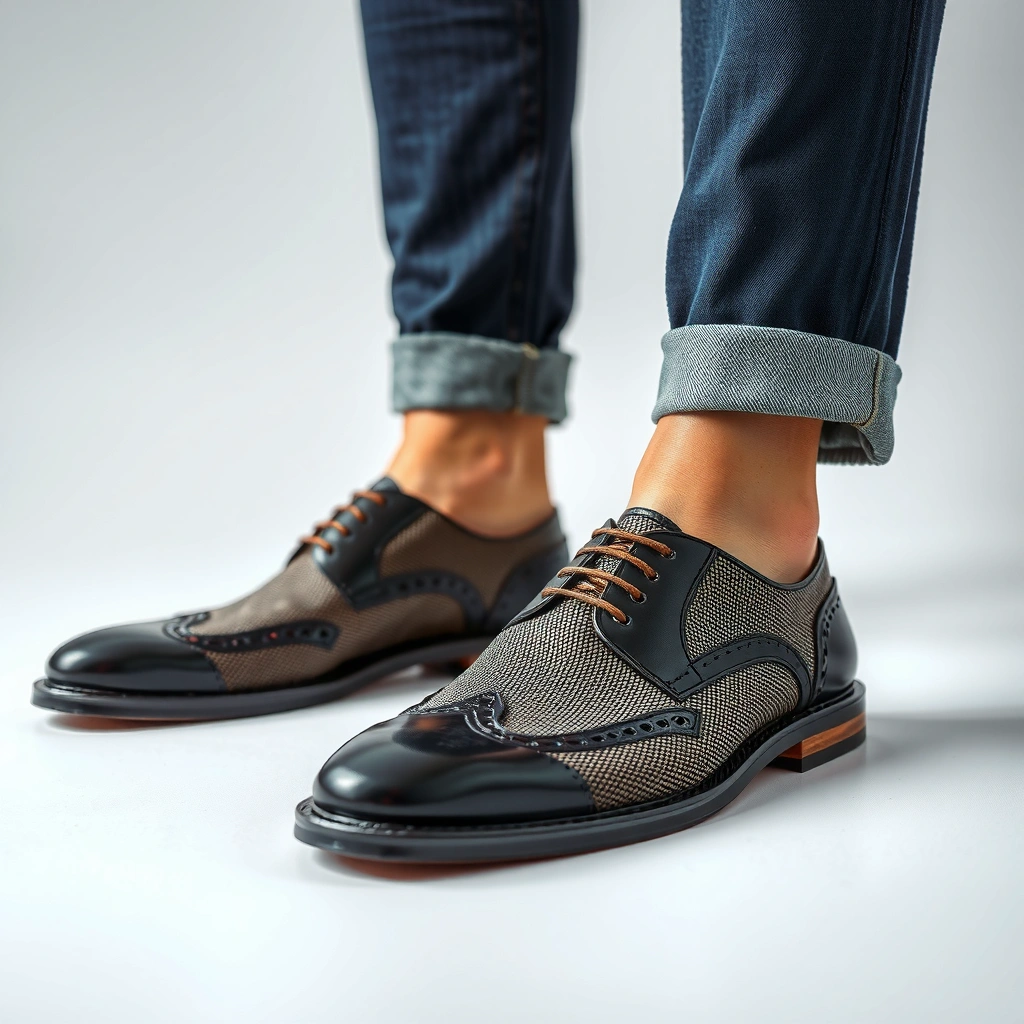 A stylish pair of smart-casual shoes suitable for various occasions, featuring a versatile design for every man.