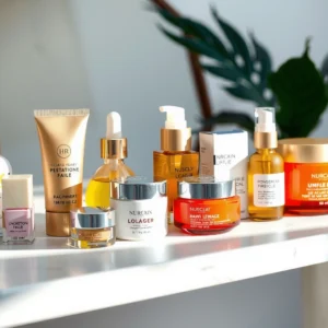 A woman applying skincare products as part of a timeless beauty routine that lasts.