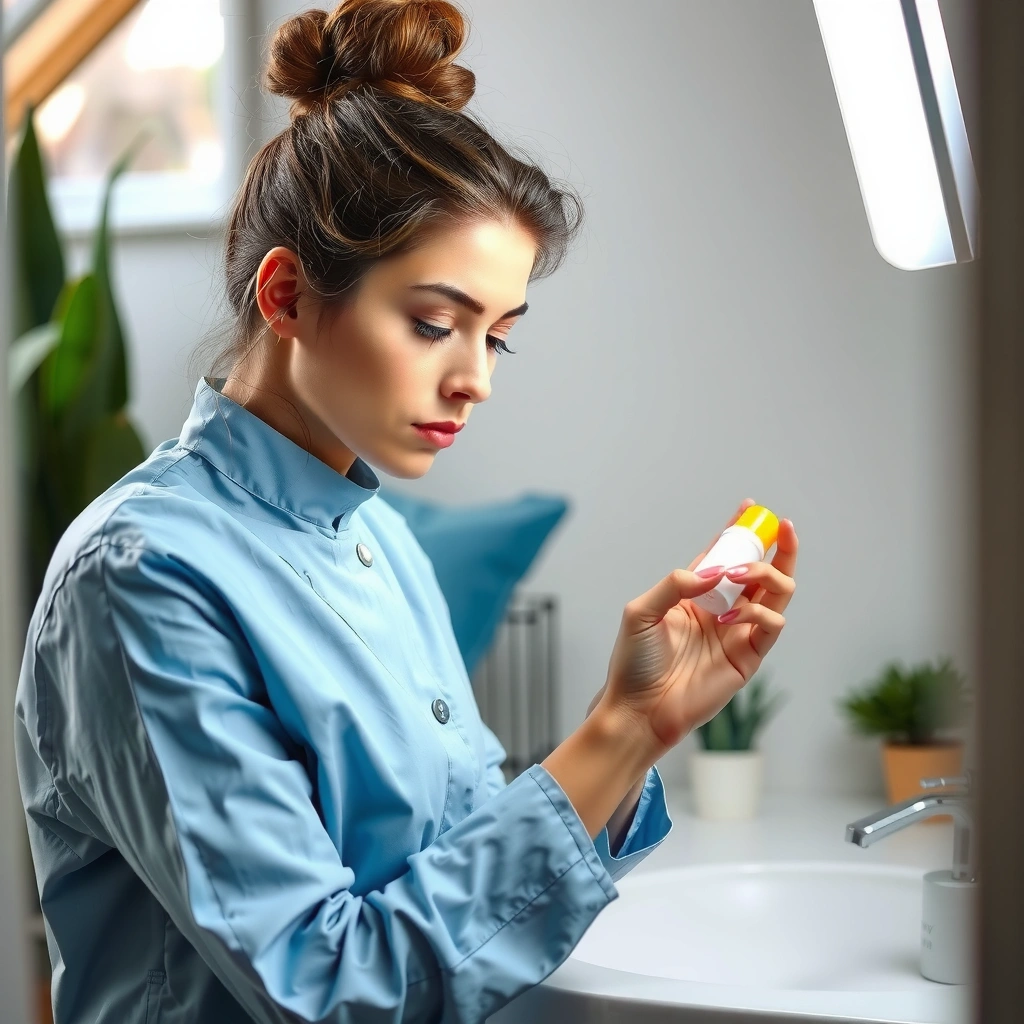 A person practicing healthy skin habits like hydration and sun protection for better skin health.