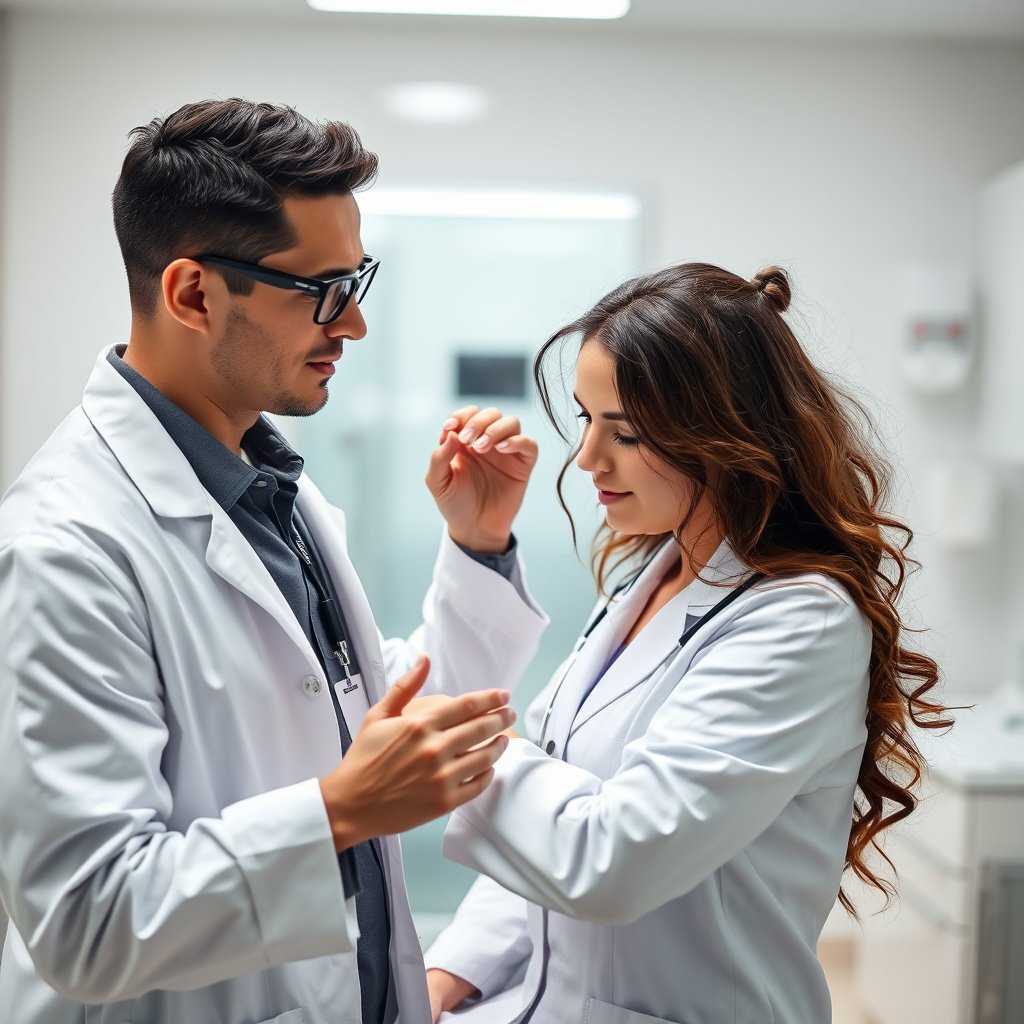 A person contemplating hair loss, indicating the need for medical evaluation for potential causes.