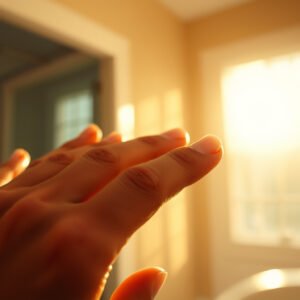 Image illustrating common causes of breaking nails and solutions to improve nail health.